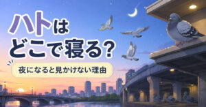 ハトはどこで寝る？夜になると見かけなくなる理由を解説