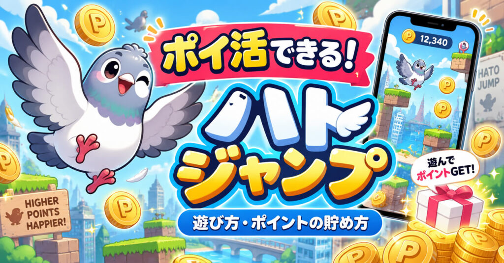 ポイ活できるハトのゲームアプリ「ハトジャンプ」とは？遊び方・ポイントの貯め方を解説