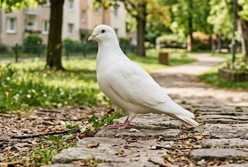 鳩に餌やるゲーム2に登場する真っ白なハト